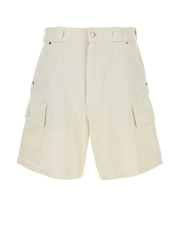 Back Triangle Logo Cargo Cotton Shorts