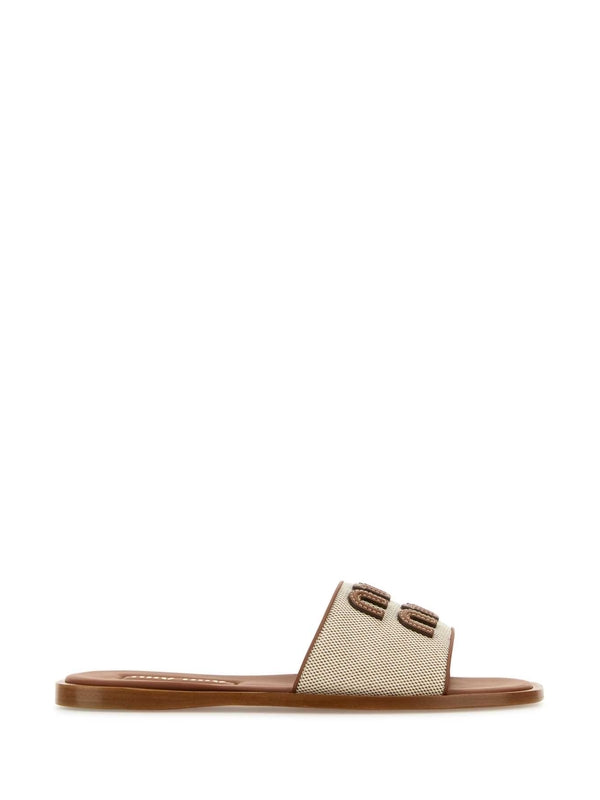 Miu Miu Beige Slides
