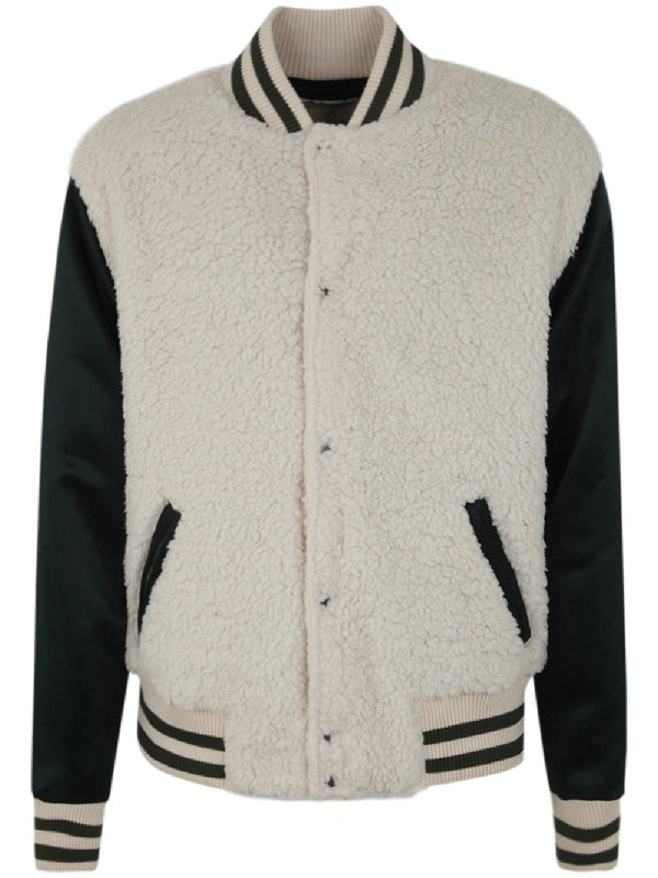 Faux Shearling Bomber Jacket