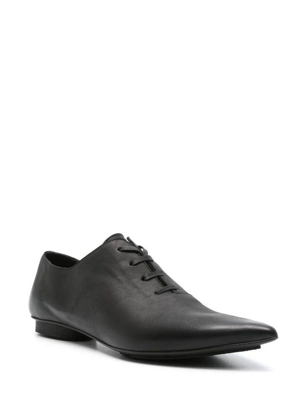 Point Toe Leather Derby Shoes