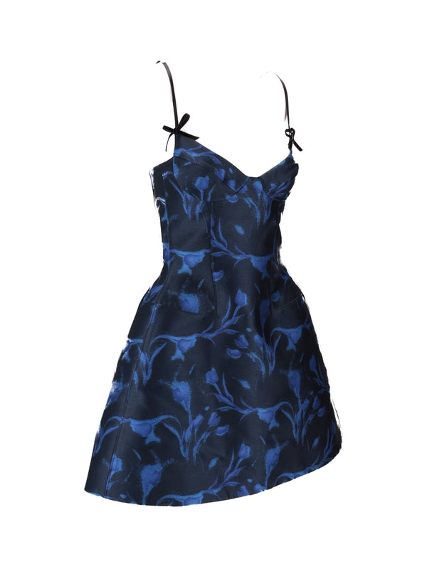 shushu/tong Navy Mini Dress