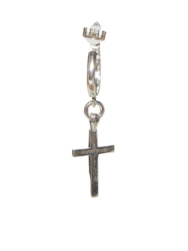 Cross Pendant Detail Earrings