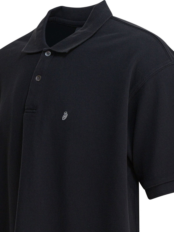 Stussy Black Polo Shirts