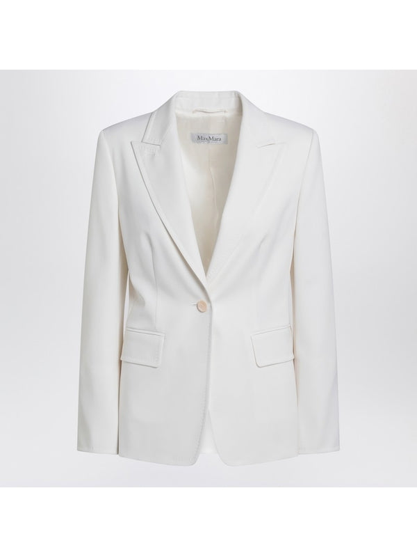 Single-breasted Wool Tailored Jacket