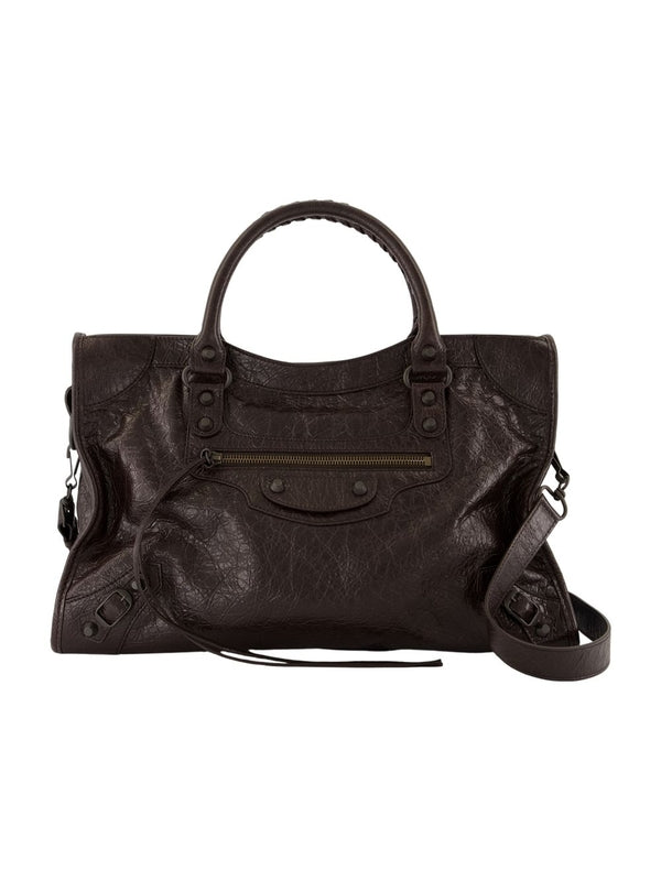 Balenciaga City Medium Brown Tote Bags