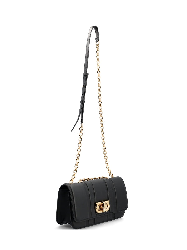 カーフスキン ニューガンチーニ チェーンショルダーバッグ