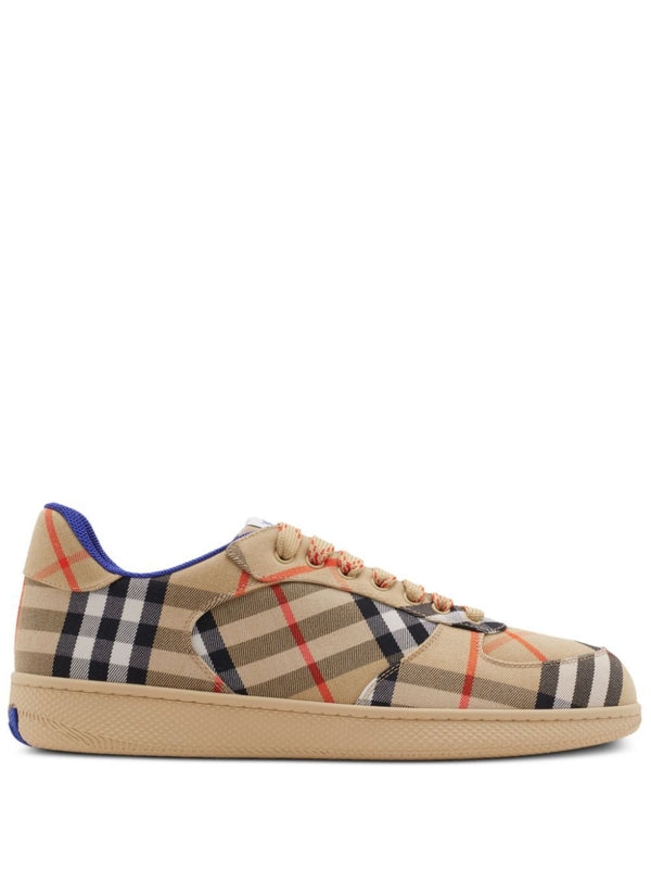 Terrace Vintage Check Fabric Low-Top Sneakers