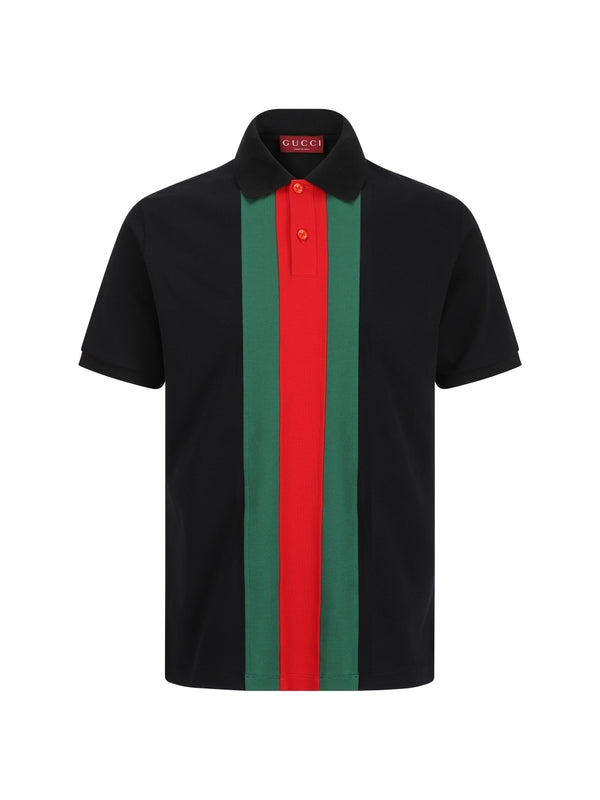GUCCI - Web Stripe Polo Shirt - Jente