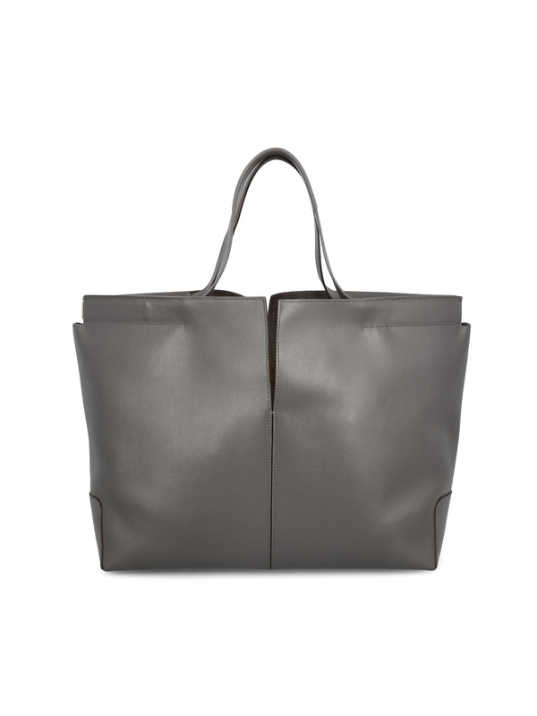 Di 皮革中号手提包