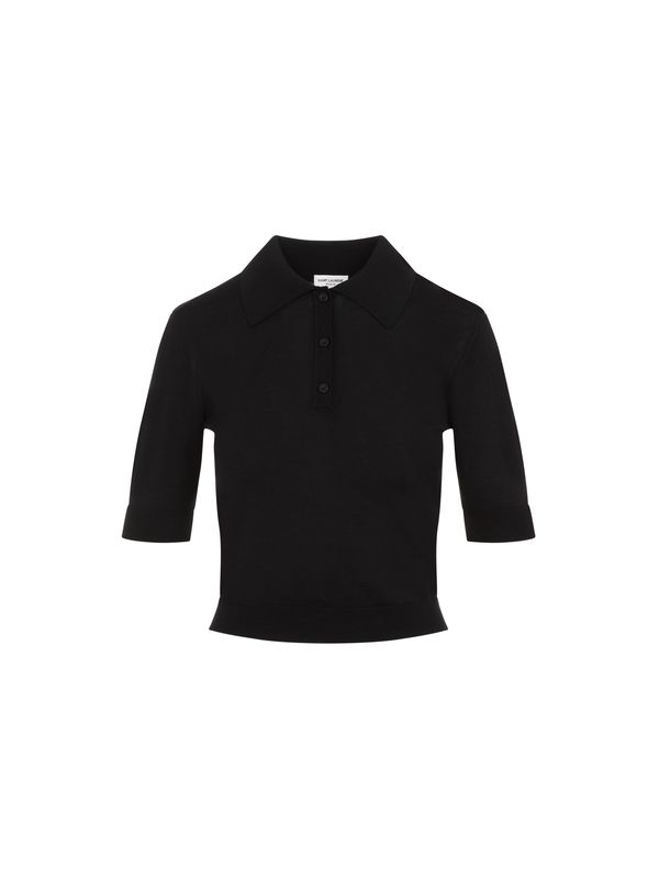 Wool Blend Polo Shirt