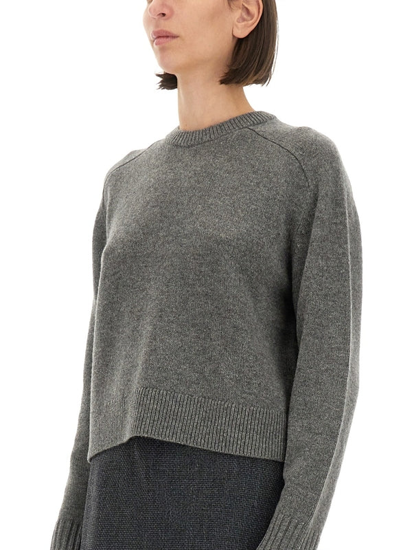 Crewneck Grey Cashmere Knit