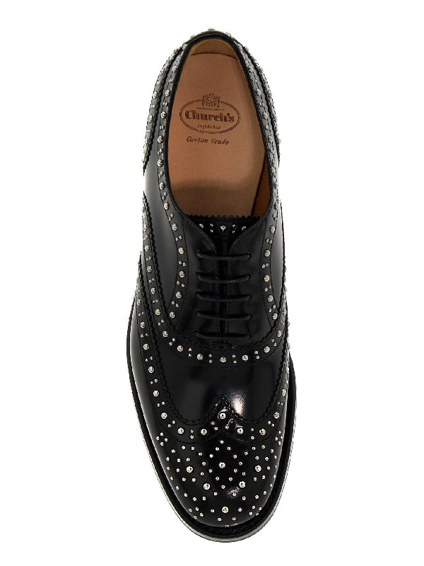 Burwood Stud Decor Lace-up Shoes - Jente