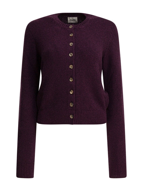 Khaite Purple Cardigans