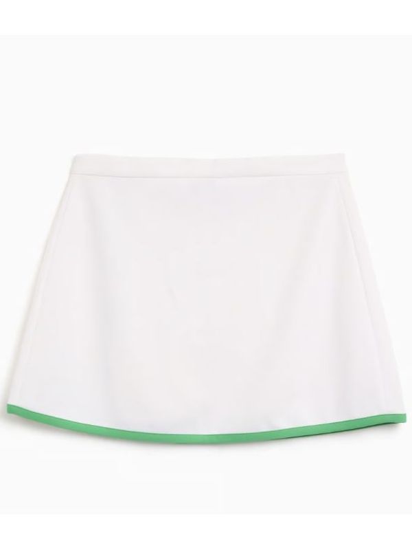 Logo Embroidered Mini Skirt