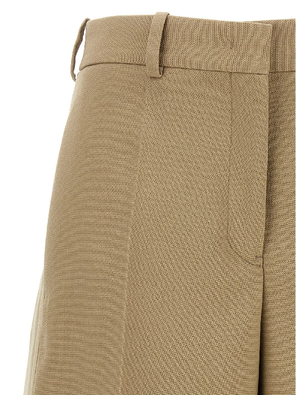 Back Layered Wool Bermuda Shorts