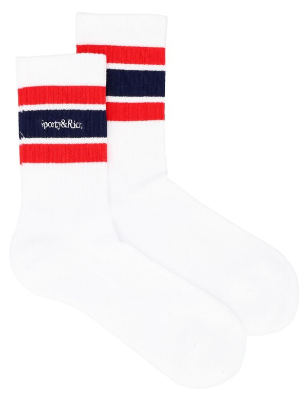 Logo Embroidered High-top Socks