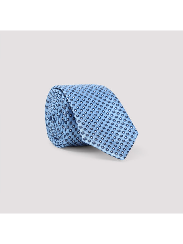 Dot Pattern Silk Necktie