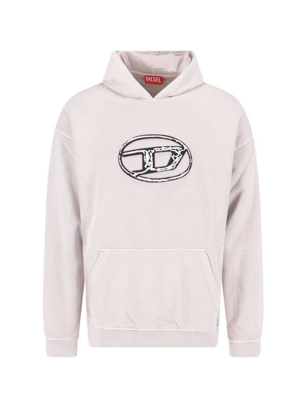 DIESEL - S Boxt Logo Printed Hoodie - Jente