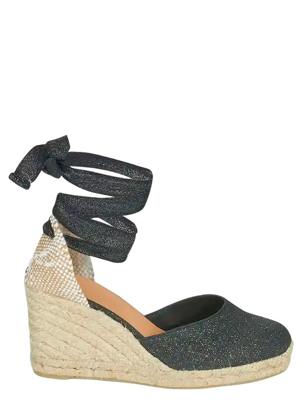 Castañer Grey Beige Espadrille Sandals