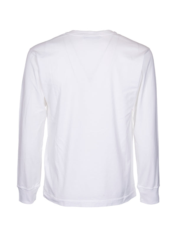 Compass Logo Patch Cotton Long-Sleeve Top