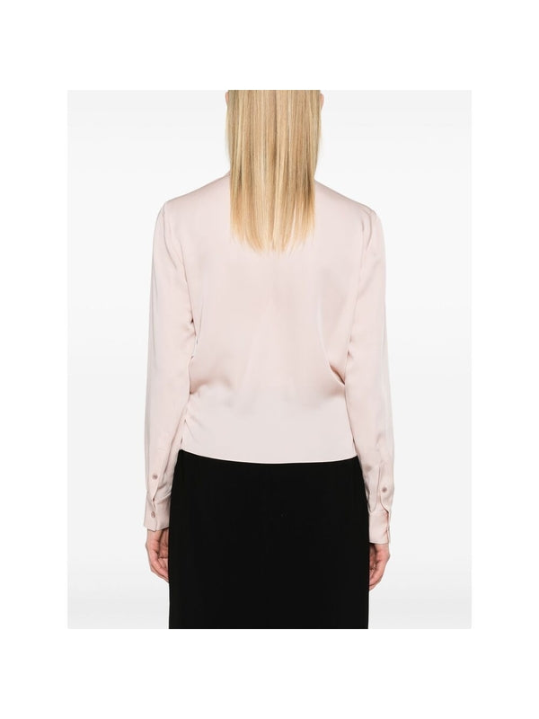 Wrap Style Silk Blouse