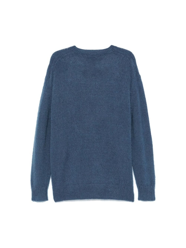 Paris Logo Jacquard Mohair Knit