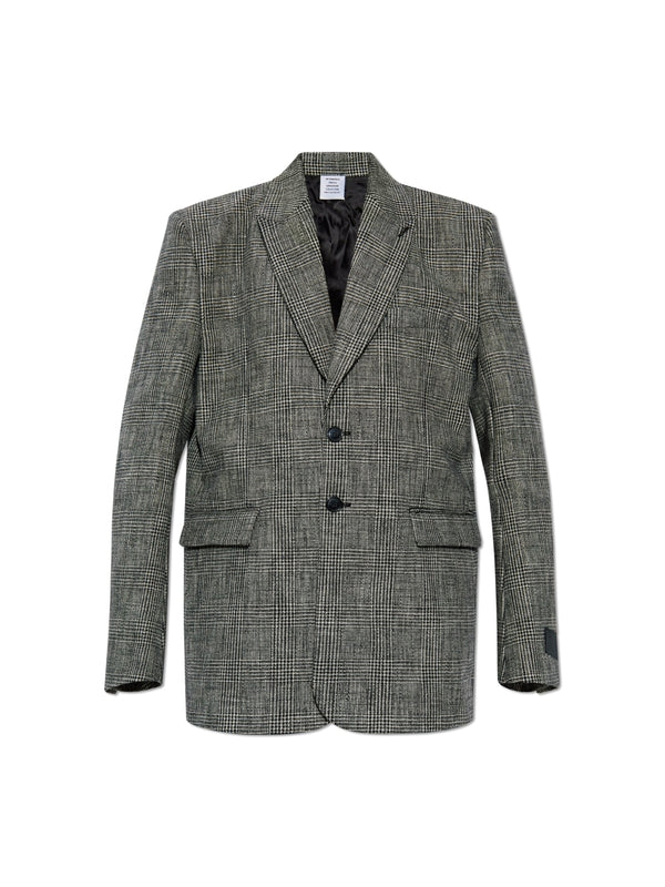 Check Cotton
  Single Tailored Jacket