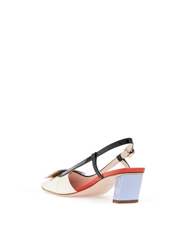 Belle Vivier Buckle
  Slingback Heels - Jente