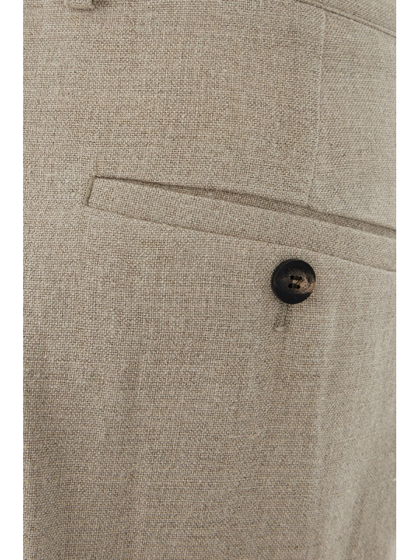 ストレートリネンパンツ