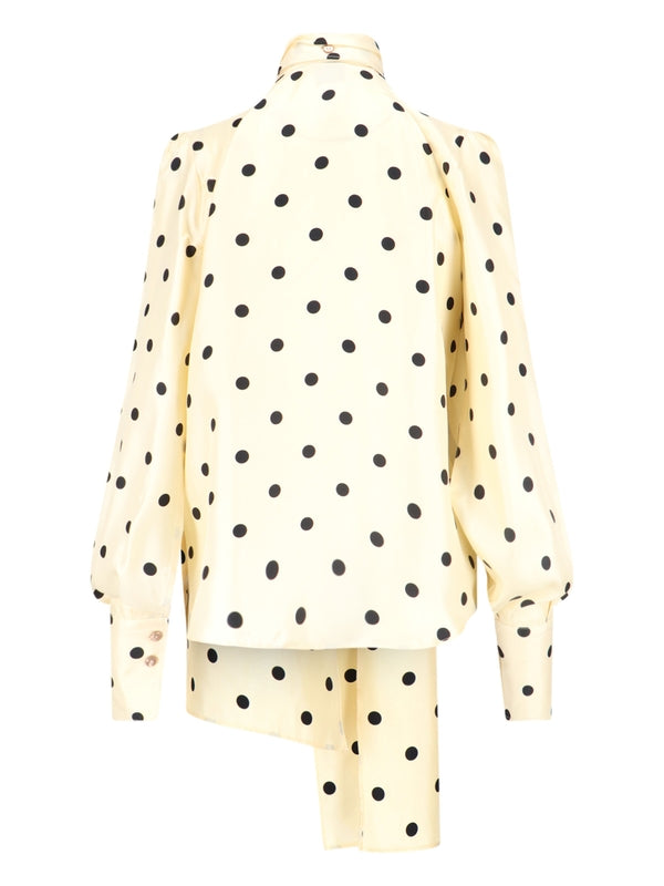 Dot Pattern Silk
  Blouse
