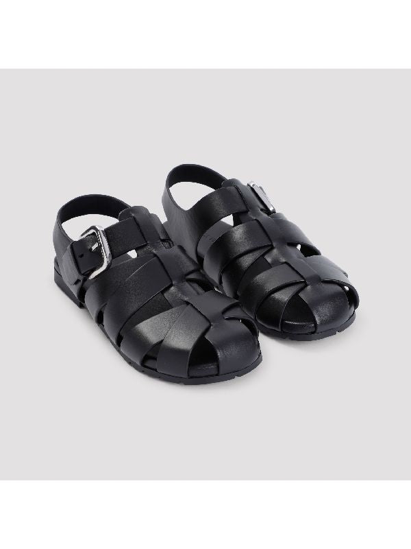 Alfie Buckle Leather Sandal