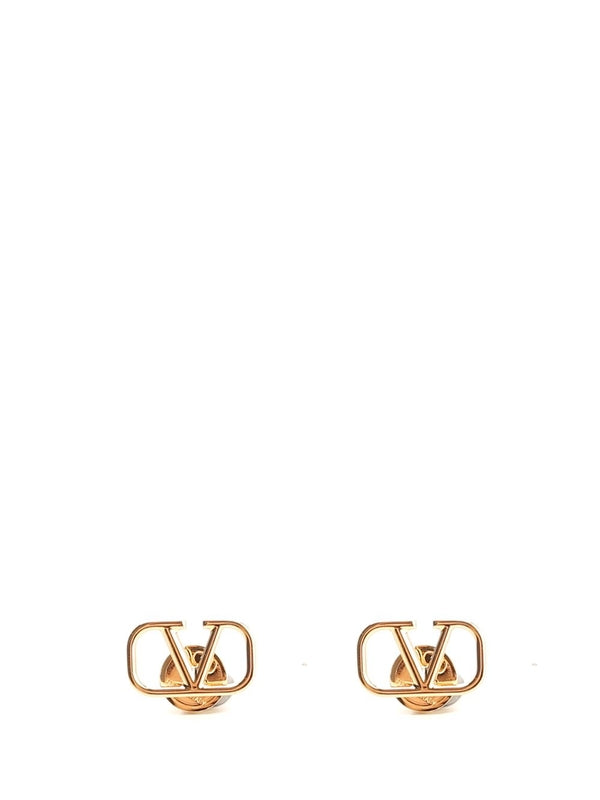 V Logo Gold-tone Earrings