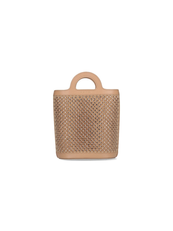 Tropicalia Openwork Leather Tote Bag