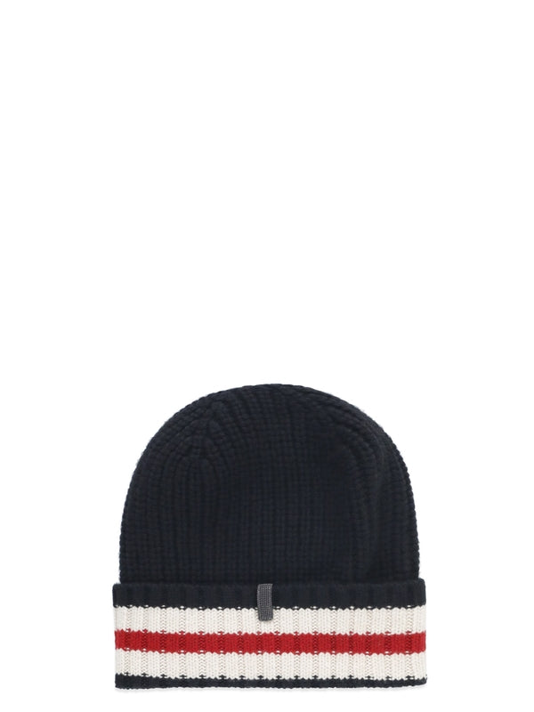 Rib Cashmere Turnup Beanie