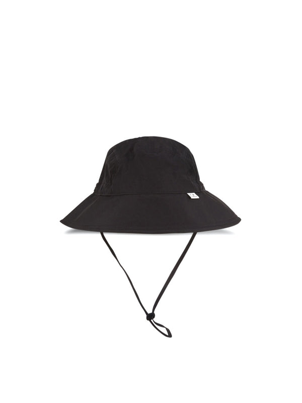 Logo Patch Drawstring Bucket Hat