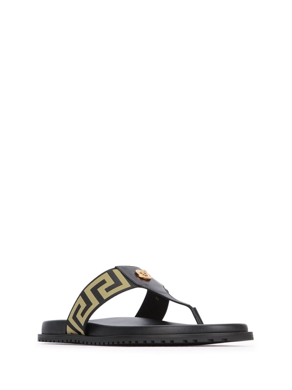 Versace Black Flip Flops