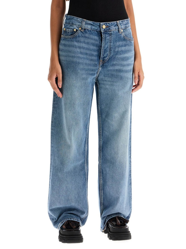 Washed Denim Pants