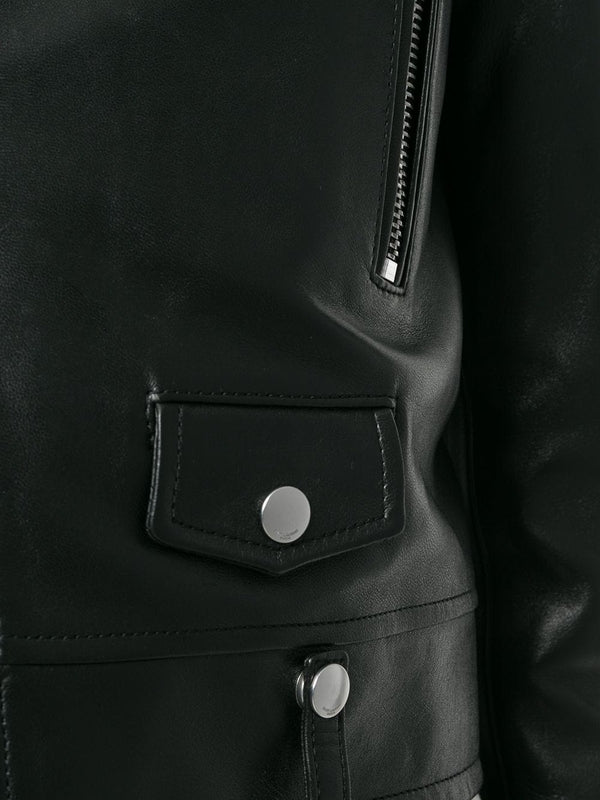 Black Leather Biker Jacket