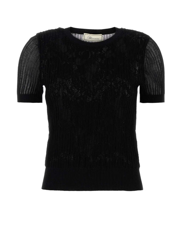 Semi-sheer Rib Knit