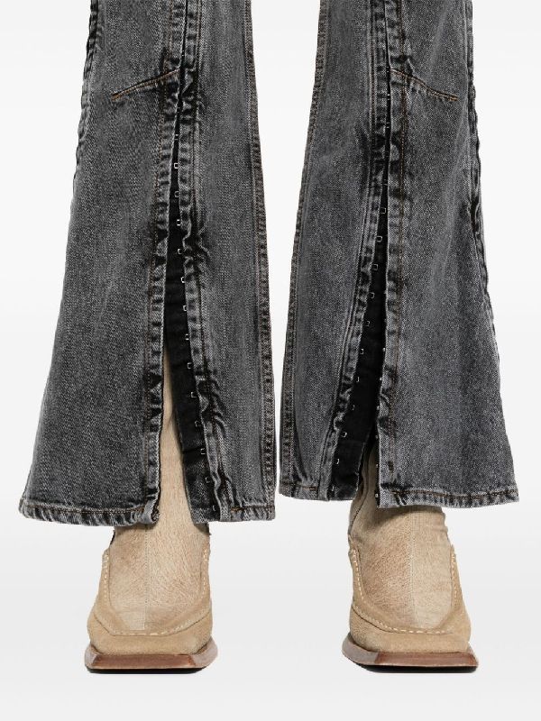 Low Waist Slim Flare Denim Pants