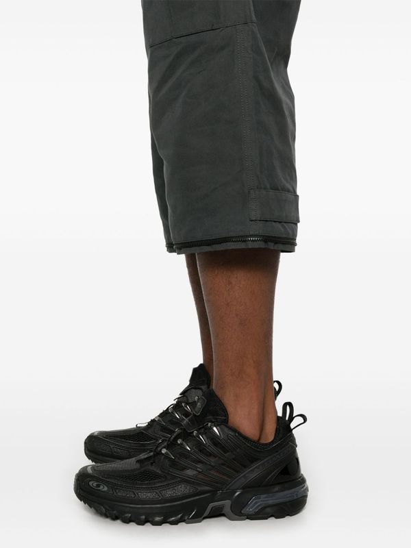 Bi Color Waxed Cotton Cargo Pants