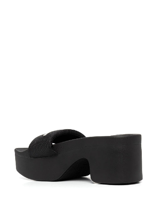 Aw Nylon Platform Sandal Heels