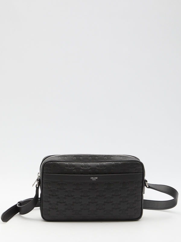 Triomphe Logo Leather Crossbody Bag