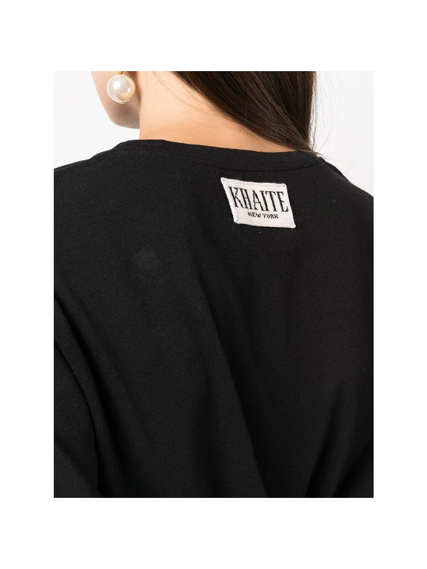 Mae Back Logo Cotton Short
  Sleeve T-shirt