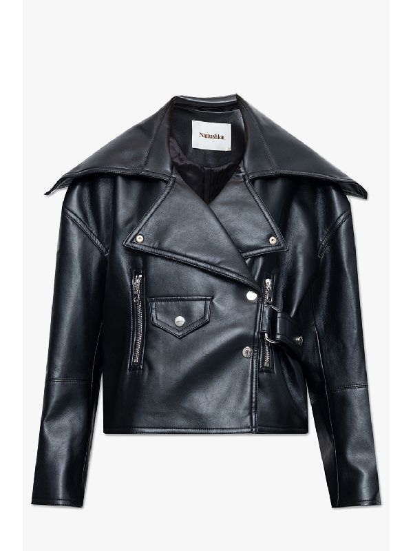 Ado Faux Leather Biker Jacket