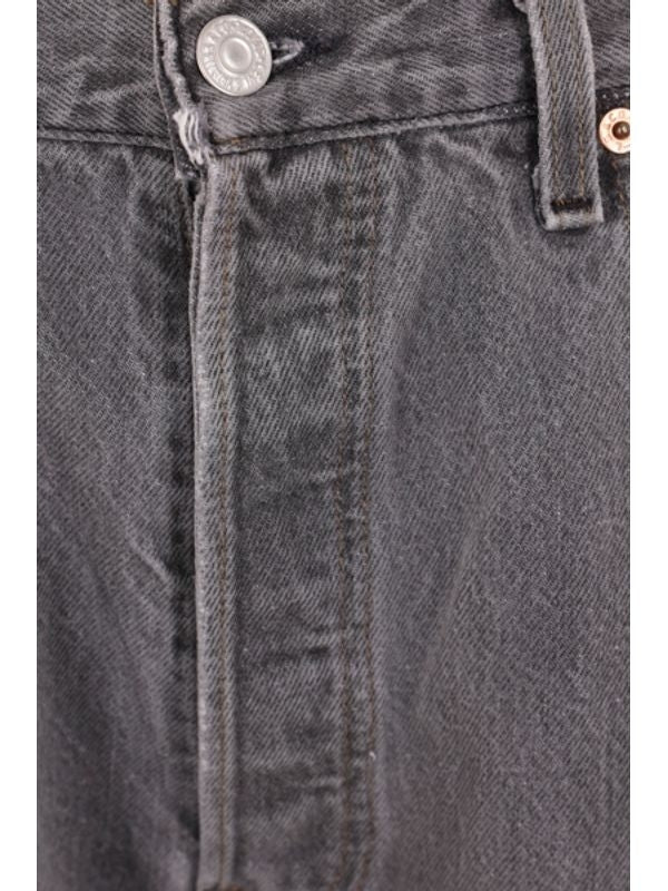 Back Logo-patch Reworked Cotton Denim Shorts