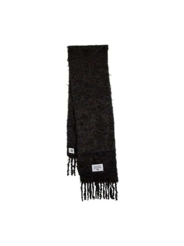 Acne Studios Black Wool Mufflers