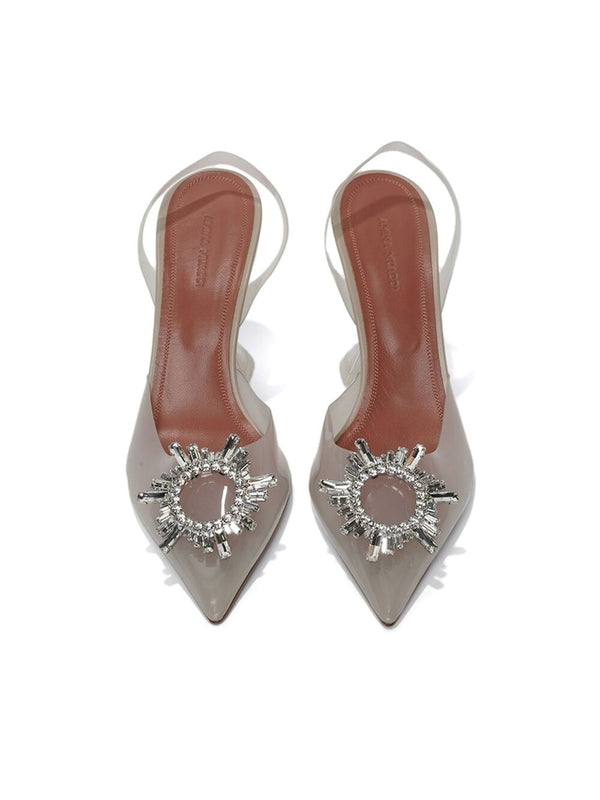 Begum Crystal Accent Slingback Heels