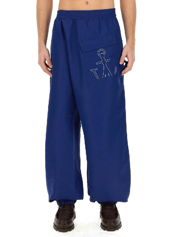 Anchor Logo Asymmetric Pocket Pants