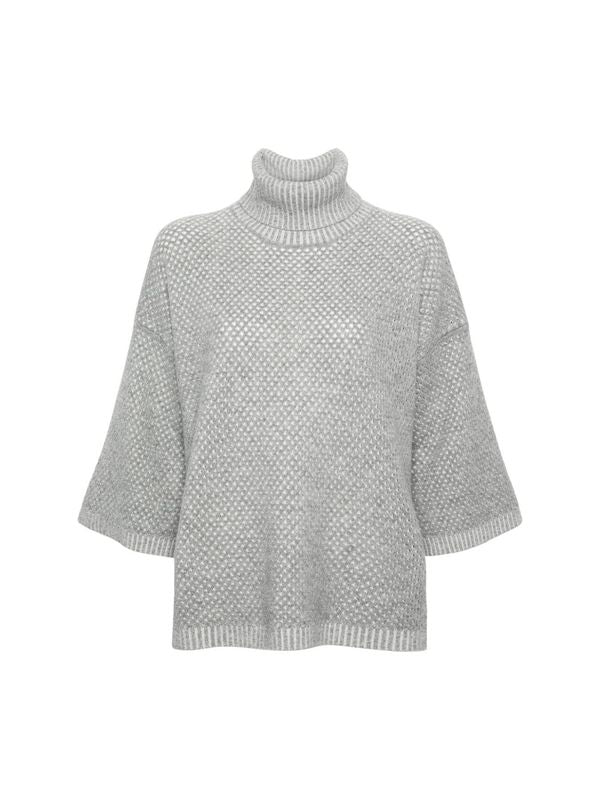 Wool Blend High-neck Sweater